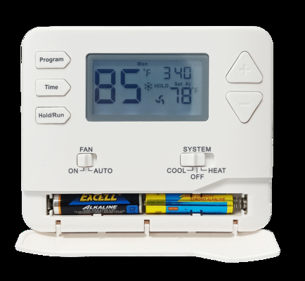 Non-Programmable White Programmable Room Thermostat For Comfortable Temperature Control And Energy Efficiency