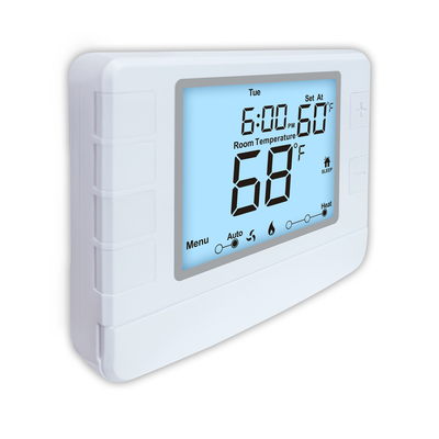 Control Mode Heating And Cooling Configurable HVAC Thermostat For Convenient Temperature Adjustment