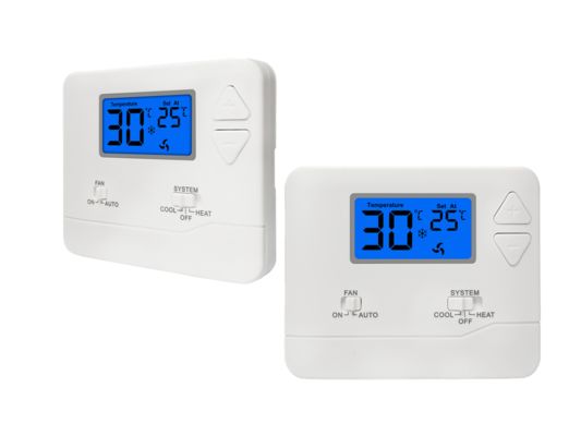 Riseem ABS Housing Material Wired Room Thermostat with ±1C Accuracy and Manual/Automatic Control Mode