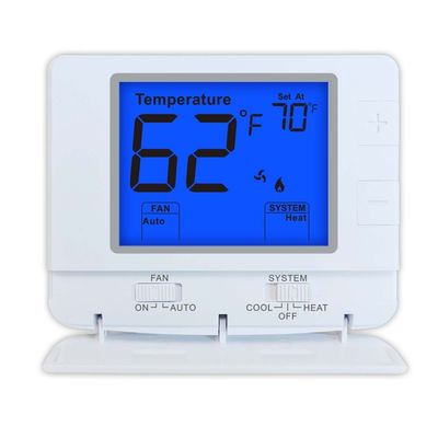 2*AAA Battery Powered Wireless RF WIFI PTAC Thermostat for Conventional Or Heat Pump Temperature Control