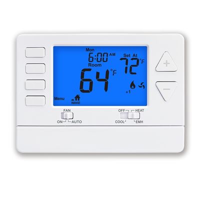 Riseem Convenient 7 Day Programmable Thermostat Fan Operation Mode ON for Conventional Or Heat Pump Save on Energy Costs