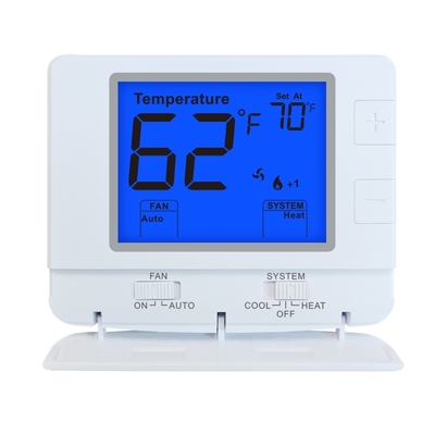 Riseem Blue Backlight Electronic Room Thermostats for Non-programmable Temperature Control and Energy Efficiency