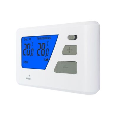 118 X80 X26 Mm Digital Room Thermostats Featuring Orange Blue Green Backlight Color Suitable for Climate Management in Offices