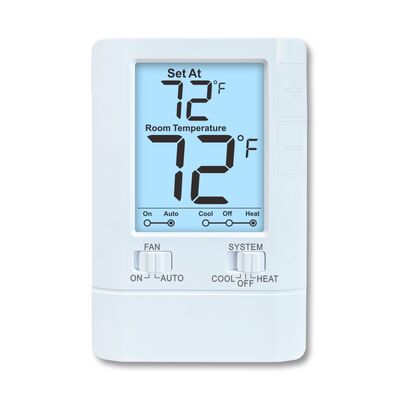 24V Non-Programmable Wired Air Conditioning Room Temperature Heating Thermostat Mounts On Wall Or Junction Box Engineered For And Heating Regulation