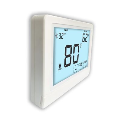 RH Terminal Designations Electronic Room 7 Day Heating Thermostat Powered By 2 AAA Alkaline Batteries Or 18 30 VAC NEC Class II Suitable For HVAC Systems