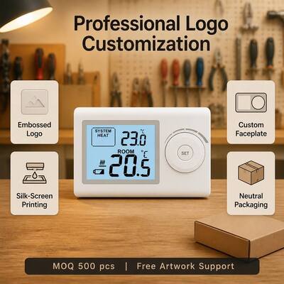 Riseem 230V Wired Room HVAC Non-Programmable Home Thermostat With IP20 Protection Level