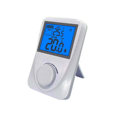 Riseem Blue Backlight Wireless RF Gas Boiler Non-programmable Thermostat With Heat / Off / Cool Switch