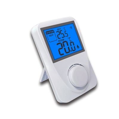 Riseem Blue Backlight Wireless RF Gas Boiler Non-programmable Thermostat With Heat / Off / Cool Switch