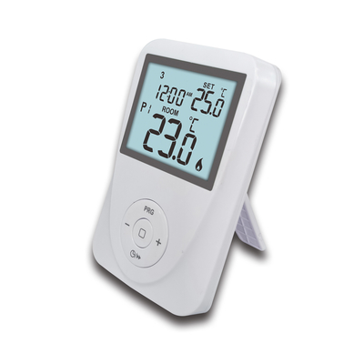 Riseem 230V 7 Day Programmable White Gas Boiler Thermostat With Digital LCD Display