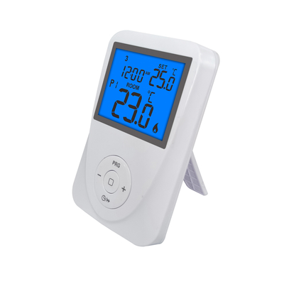 Riseem RF Digital Display Wireless Heating Thermostat White Color ABS Material