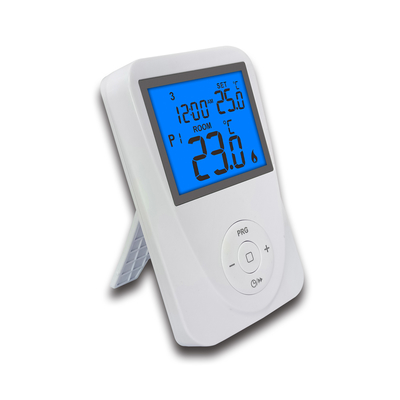 Riseem RF Digital Display Wireless Heating Thermostat White Color ABS Material