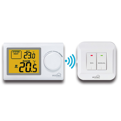 Bedroom Wireless Room Riseem Thermostat ST2401RF Series Floor Heating System