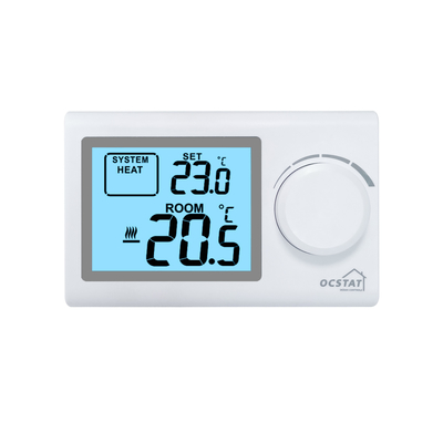 Riseem White LCD Ocstat Digital Boiler Non - Programmable Thermostat With One Year Warranty