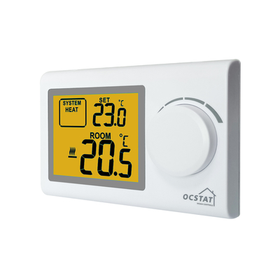 Riseem White LCD Ocstat Digital Boiler Non - Programmable Thermostat With One Year Warranty