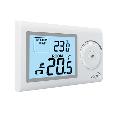 Riseem Office Wireless Gas Boiler Thermostat With Large Dial Adjustable Button