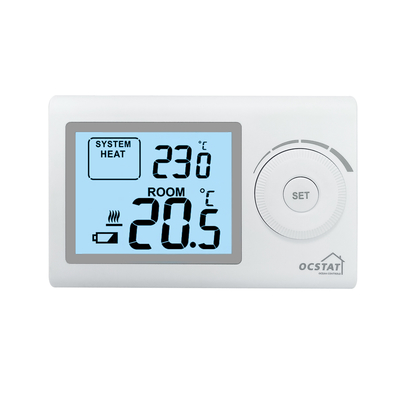 Riseem Office Wireless Gas Boiler Thermostat With Large Dial Adjustable Button