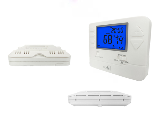 24 V 2 Heat 2 Cool Digital Programmable Room Riseem Thermostat For HVAC Systems