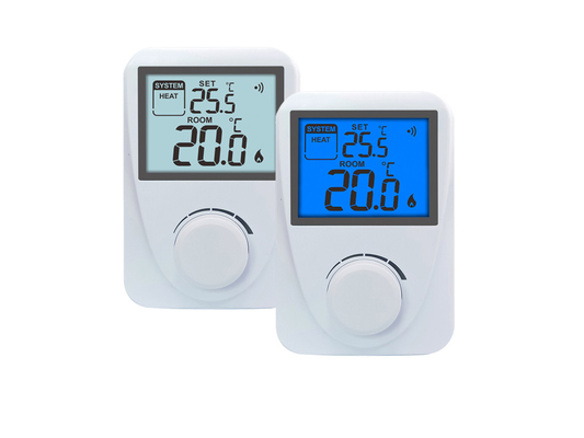 Riseem White Color RF Heating Room Temperature Controller For Boiler Electric CE ROHS