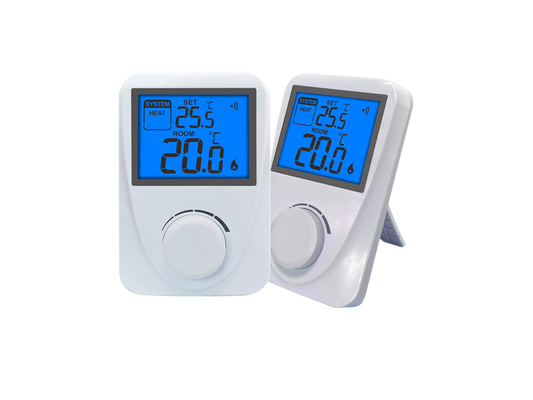 Riseem White Color RF Heating Room Temperature Controller For Boiler Electric CE ROHS