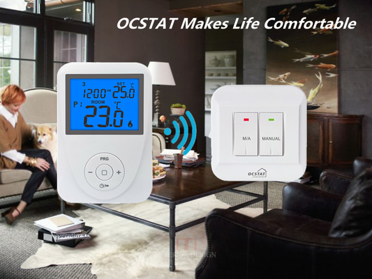 Riseem 868 MHz Remote Control Programmable Room Thermostat For Temperature Control