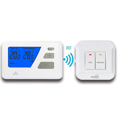 Riseem 868MHZ RF Non - Programmable Heating Room Wireless Thermostat For Gas Boiler