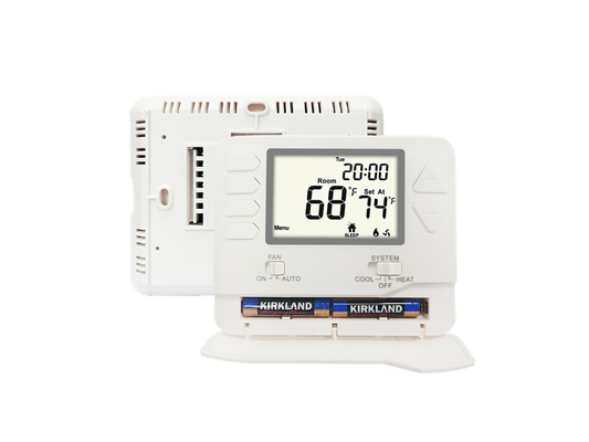 Riseem 2 Heat / 2 Cool 24V HVAC Programmable Room Thermostat For Heating And Cooling System