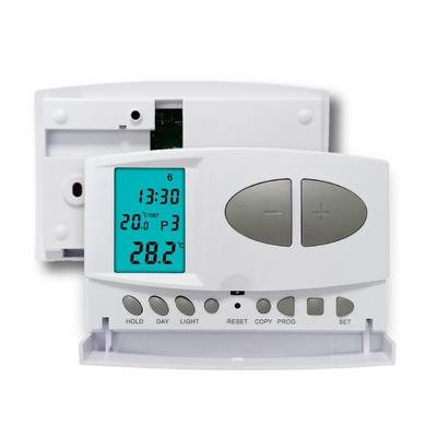 Water Heating Electronic Wired Room Thermostat With Push Button