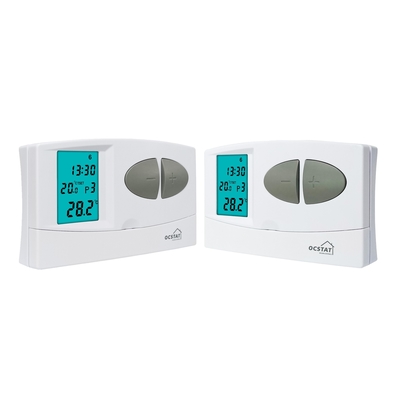 Water Heating Electronic Wired Room Thermostat With Push Button