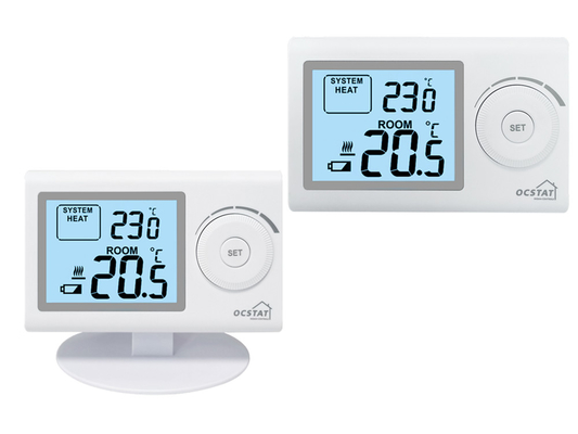 Riseem Heating And Cooling Non - Programmable RF Room Thermostat With 2*AAA Size Battery