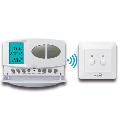 Digital Wireless Room Thermostat 7 Day Programmable Water Heating