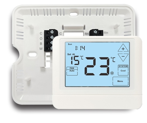 Smart Household Digital HVAC Room Thermostat With 1 Heat / 1 Cool Stage