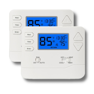 5/1/1 Day Programmable Heat Pump Thermostat 2 Heat/1 Cool DIY Instal with 4.5 sq Inch Display
