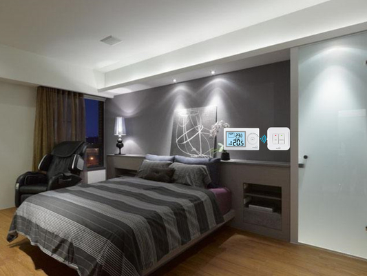 Riseem ABS 230V Smart Digital RF Non-programmable Room Thermostat For Floor Heating One Year Warranty