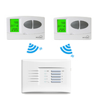 Weekly Programmable White Multi Zone Thermostat Pack For Hotel / Home