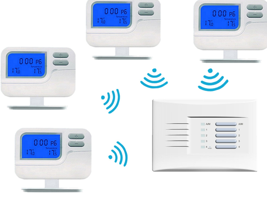 Energy Saving RF Room Thermostat For Heating And Cooling 1 To 4