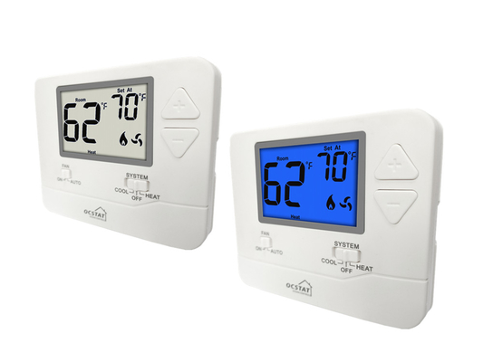 Riseem Home Wiring 24v Digital DC HVAC Non-programmable Thermostat For Air Conditioning