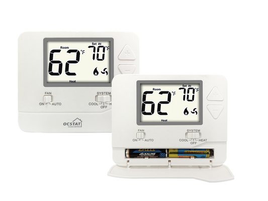Riseem Home Wiring 24v Digital DC HVAC Non-programmable Thermostat For Air Conditioning
