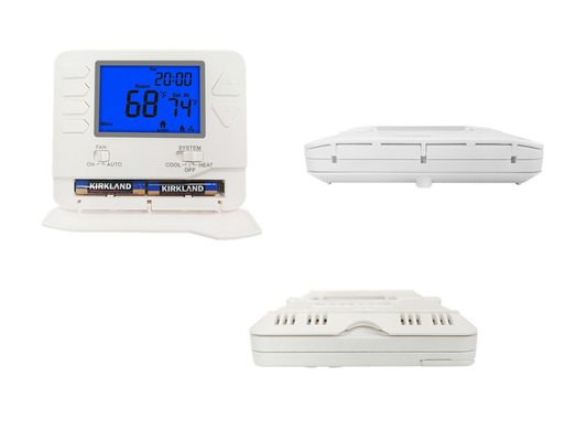 Riseem 1 Heat / 1 Cool 24V Programmable AC Home Thermostat With HVAC System