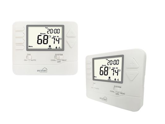 Riseem 2 Heat / 2 Cool Electronic Heat Pump HVAC Thermostat With Heating And Cooling