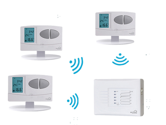 1 To 4 NTC Sensor 0.5°C Accuracy Remote Wireless Riseem Thermostat
