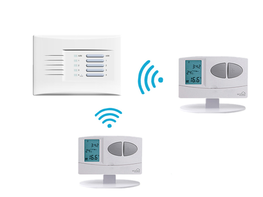 1 To 4 NTC Sensor 0.5°C Accuracy Remote Wireless Riseem Thermostat