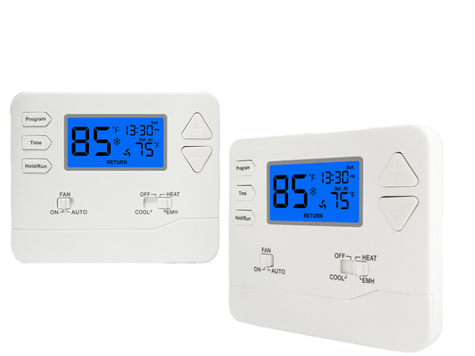 PC + ABS Digital AC Thermostat Air Conditioning Digital Programmable Thermostat With Fan Controller