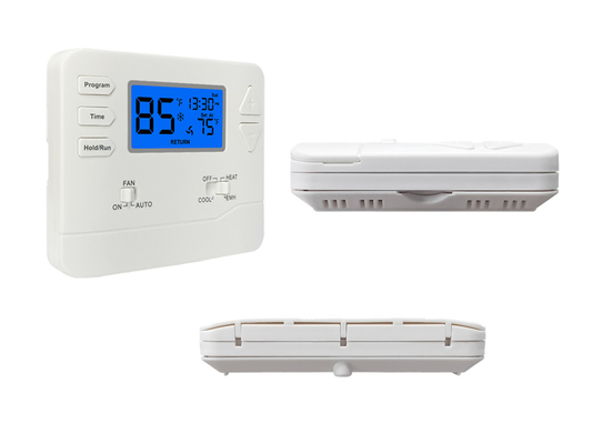 PC + ABS Digital AC Thermostat Air Conditioning Digital Programmable Thermostat With Fan Controller