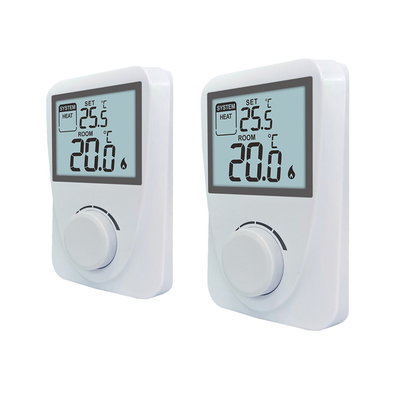 Riseem 230V LCD Display Omron Relay Wired Room Non-programmable Thermostat For Boilers