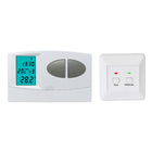 Blue Backlight Radio Frequency Thermostat 230V For Water Heater