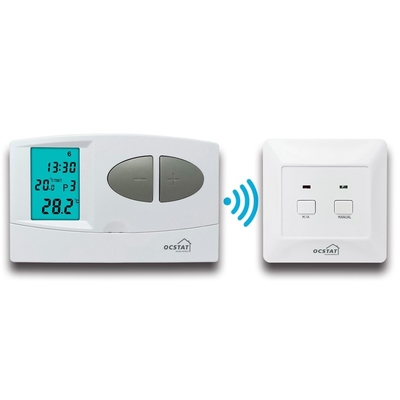 Riseem Weekly Programmable ABS RF Room Wireless RF Thermostat For Underfloor Heating