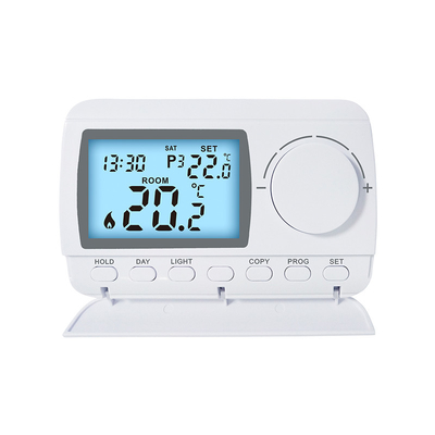 Wall Mounted ABS Plastic 7 Day Programmable Thermostat With Digital Display