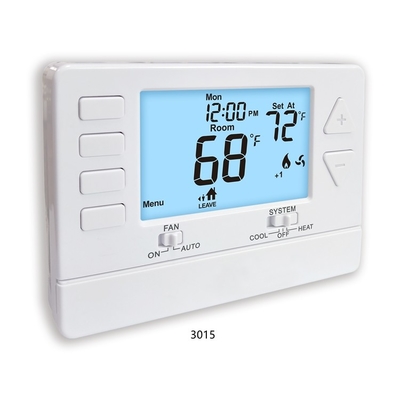 Riseem Multi Stage 24V Programmable Air Conditioner Thermostat for Home 2 Heat 2 Cool