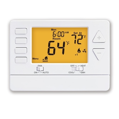 New LCD ABS PC 5 1 1 Programmable Room Thermostat For HVAC System