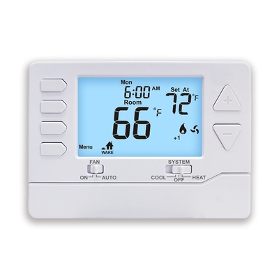 OEM 24V Electronic Room Thermostat With Sky Blue Backlight